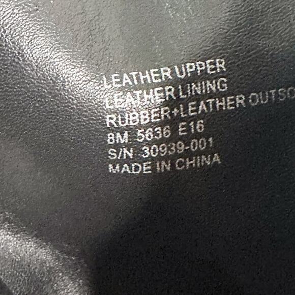 Tory Burch Gemini Goldtone Link Black Leather Flat Ankle Boots women’s size 8 - Picture 12 of 16